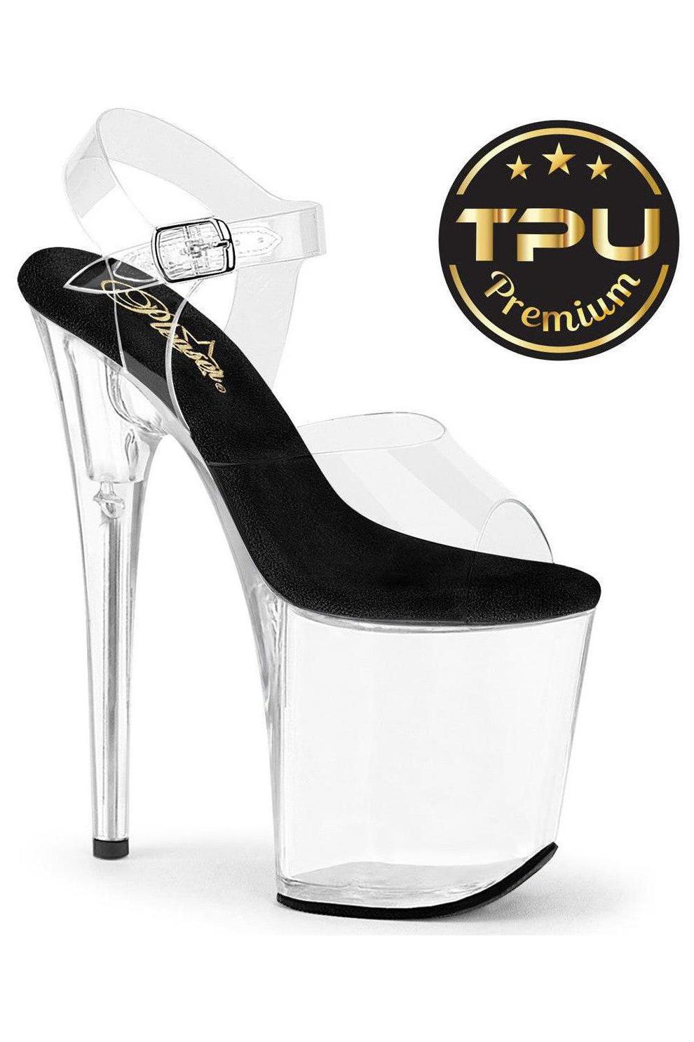 Pleaser Clear Sandals Platform Stripper Shoes | Buy at Sexyshoes.com