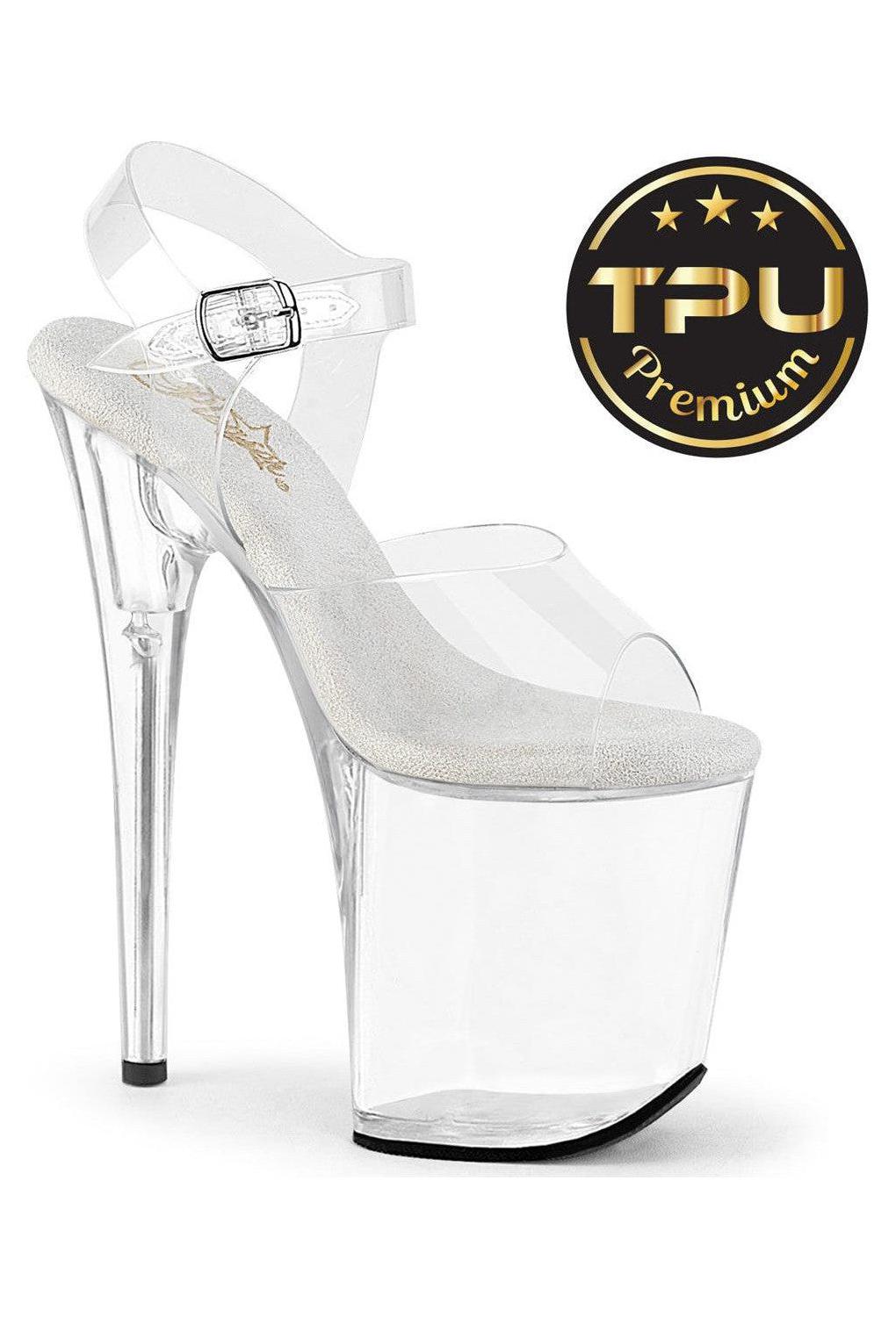 Pleaser Clear Sandals Platform Stripper Shoes | Buy at Sexyshoes.com