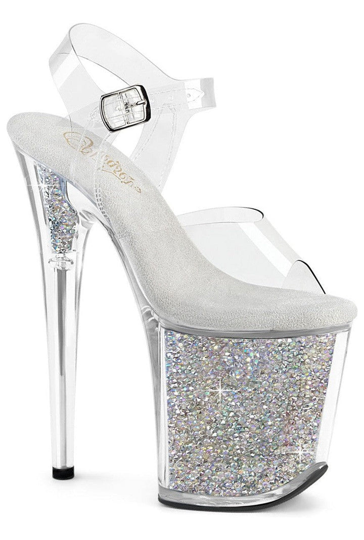 Pleaser Clear Sandals Platform Stripper Shoes | Buy at Sexyshoes.com