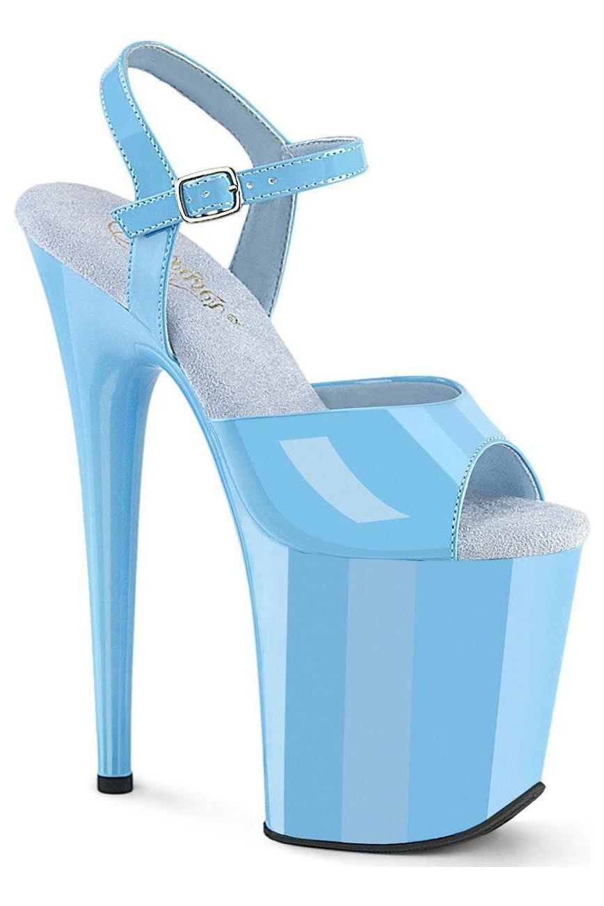 Pleaser Blue Sandals Platform Stripper Shoes | Buy at Sexyshoes.com