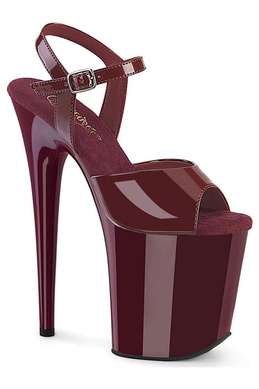 Pleaser Burgundy Sandals Platform Stripper Shoes | Buy at Sexyshoes.com