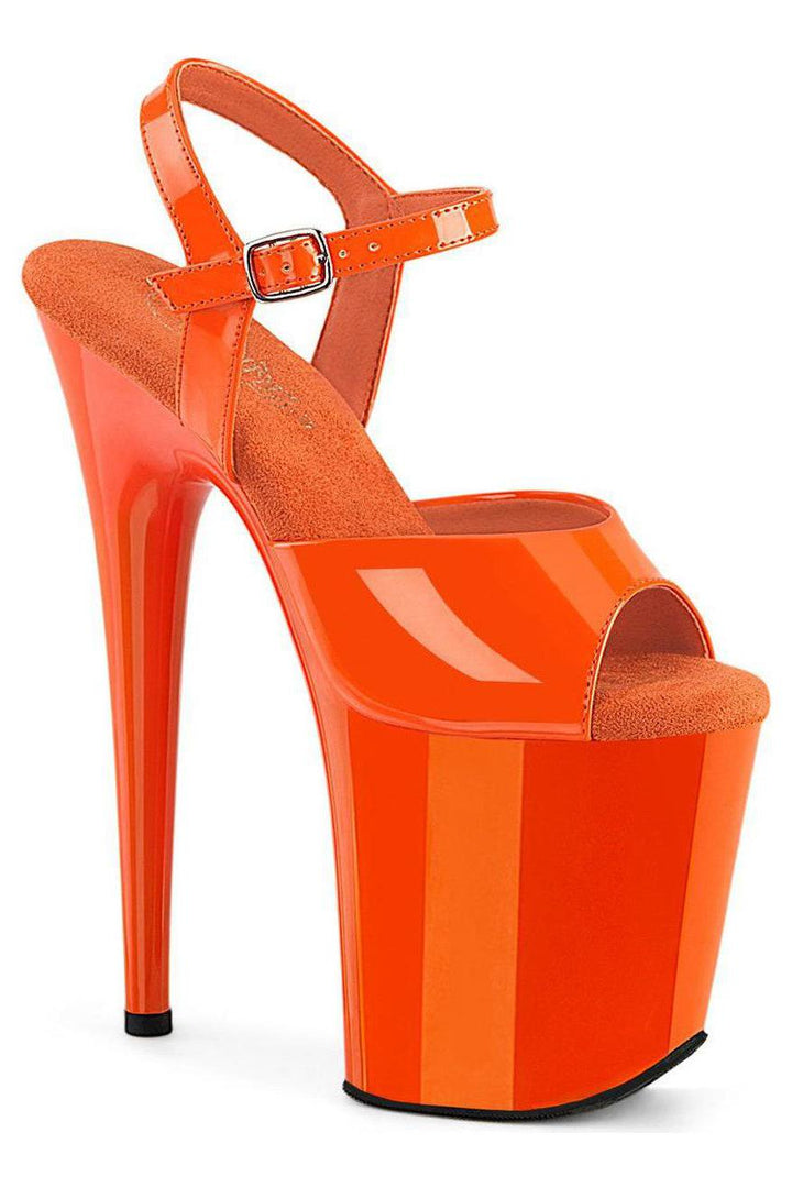 Pleaser Orange Sandals Platform Stripper Shoes | Buy at Sexyshoes.com