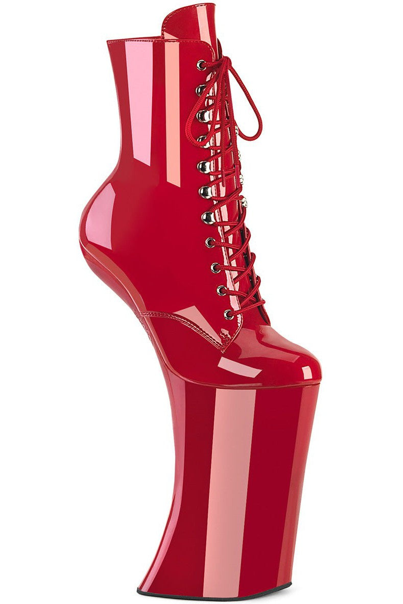 Pleaser Red Ankle Boots Platform Stripper Shoes | Buy at Sexyshoes.com