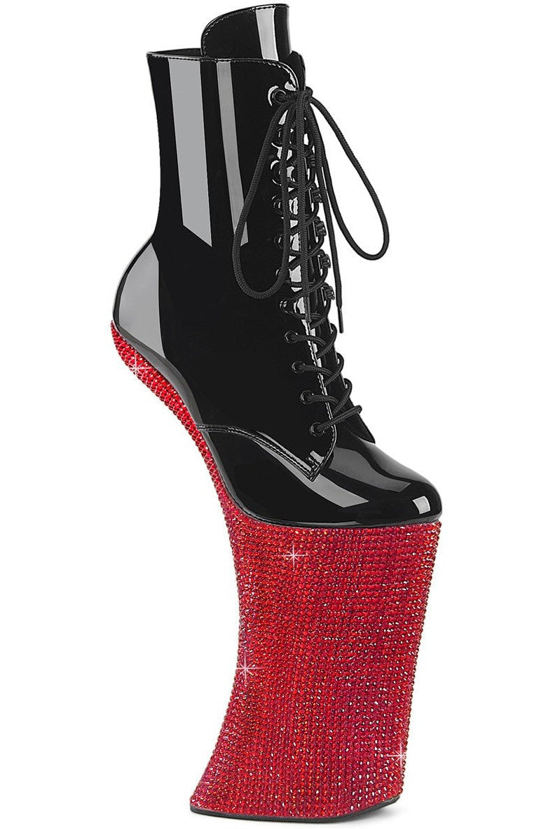 Pleaser Black Ankle Boots Platform Stripper Shoes | Buy at Sexyshoes.com