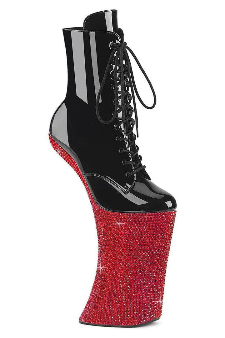 Pleaser Black Ankle Boots Platform Stripper Shoes | Buy at Sexyshoes.com