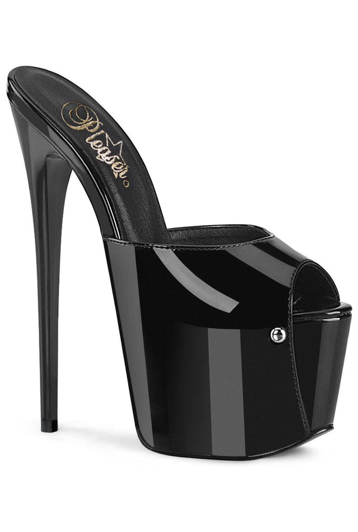 Pleaser Black Slides Platform Stripper Shoes | Buy at Sexyshoes.com