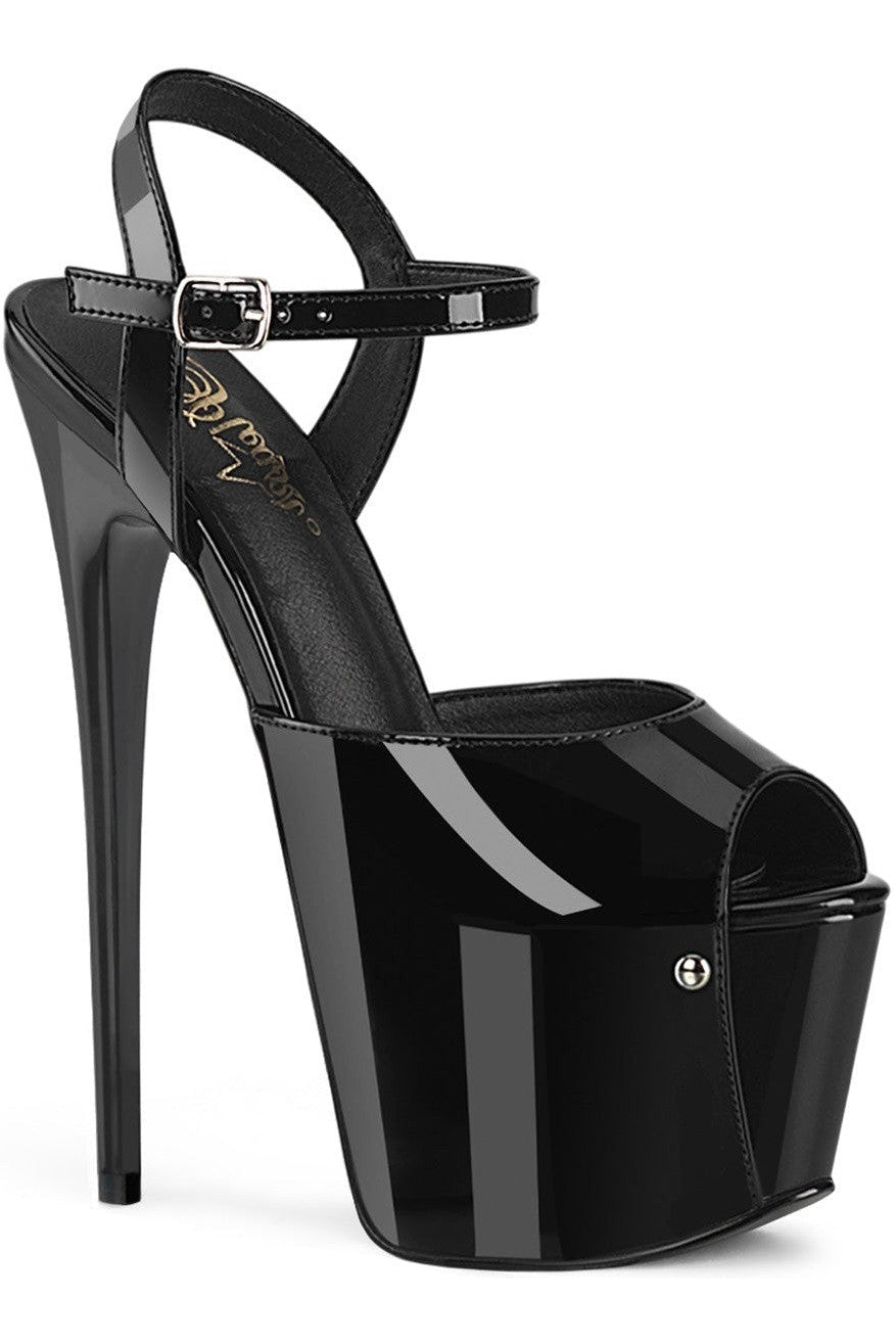 Pleaser Black Sandals Platform Stripper Shoes | Buy at Sexyshoes.com