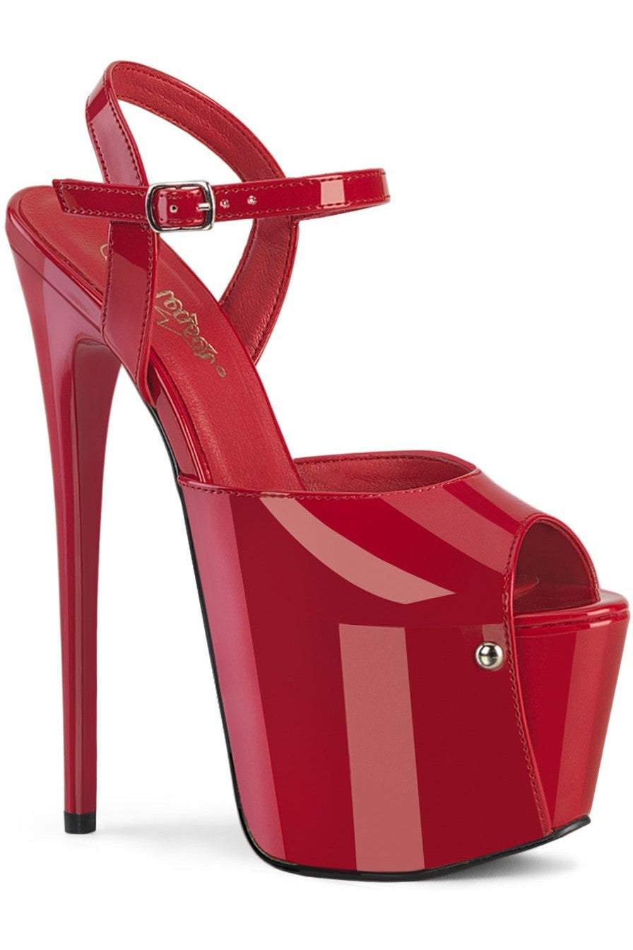 Pleaser Red Sandals Platform Stripper Shoes | Buy at Sexyshoes.com