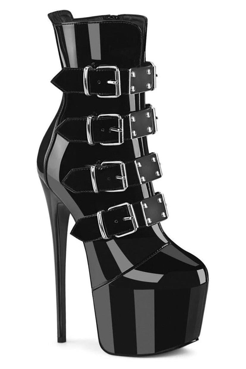 Pleaser Black Ankle Boots Platform Stripper Shoes | Buy at Sexyshoes.com