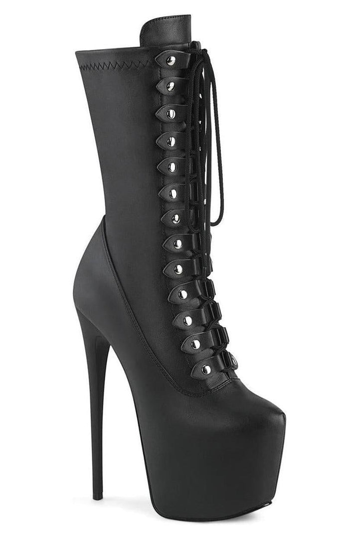 Pleaser Black Knee Boots Platform Stripper Shoes | Buy at Sexyshoes.com