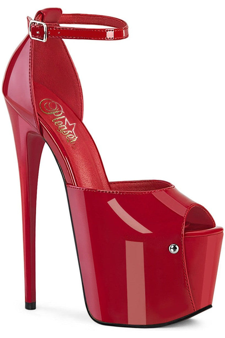 Pleaser Red Sandals Platform Stripper Shoes | Buy at Sexyshoes.com