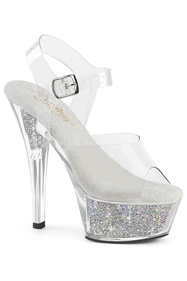 Pleaser Clear Sandals Platform Stripper Shoes | Buy at Sexyshoes.com