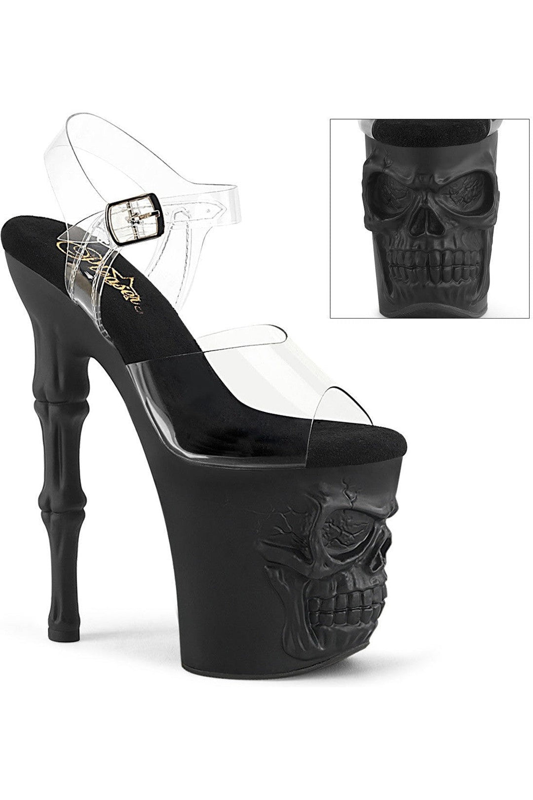 Pleaser Clear Sandals Platform Stripper Shoes | Buy at Sexyshoes.com