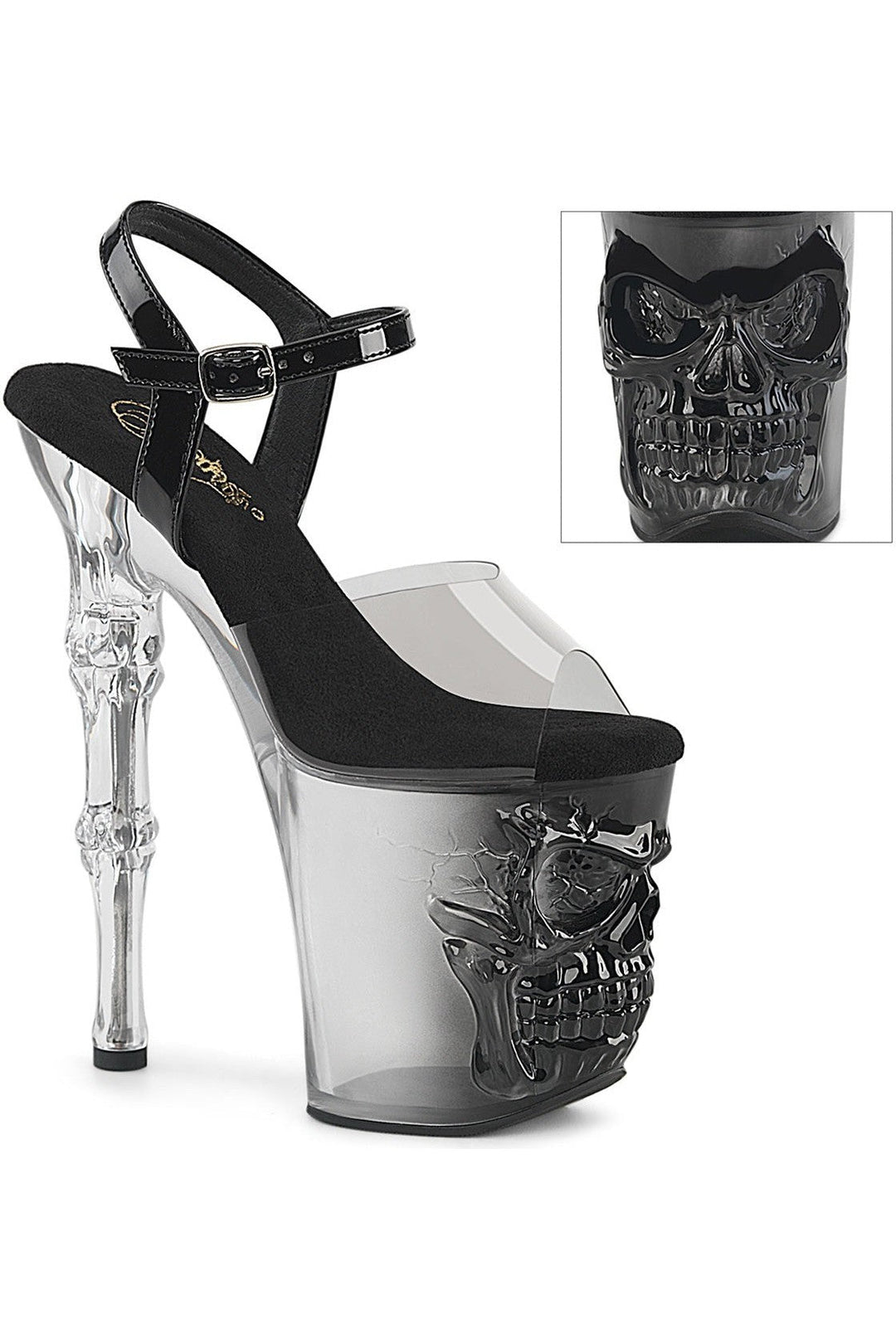 Pleaser Black Sandals Platform Stripper Shoes | Buy at Sexyshoes.com