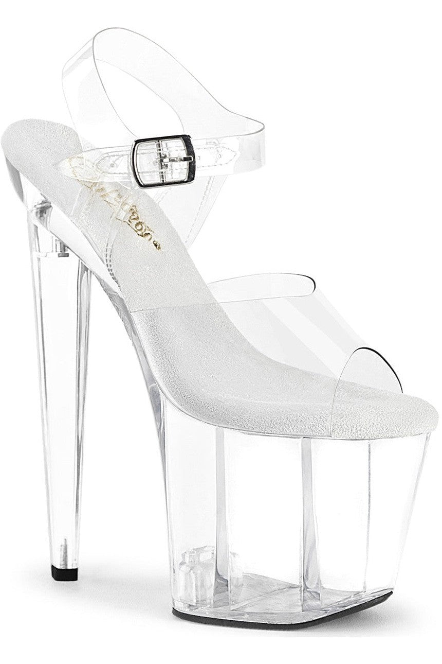 Pleaser Clear Sandals Platform Stripper Shoes | Buy at Sexyshoes.com