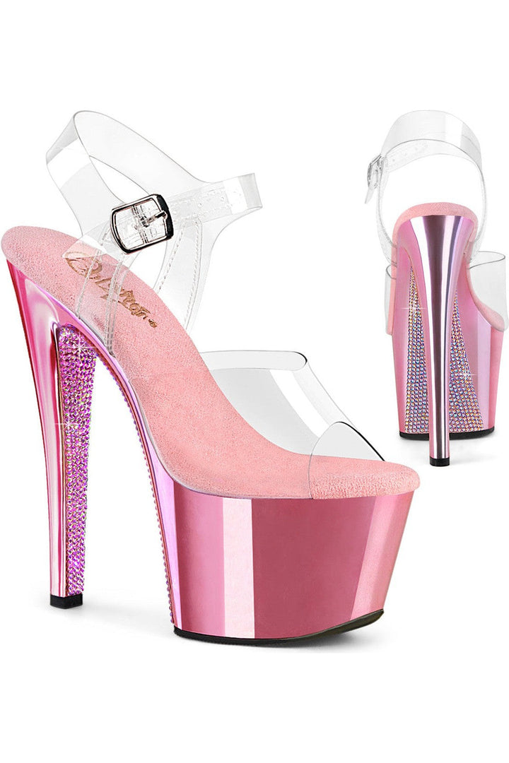 Pleaser Clear Sandals Platform Stripper Shoes | Buy at Sexyshoes.com