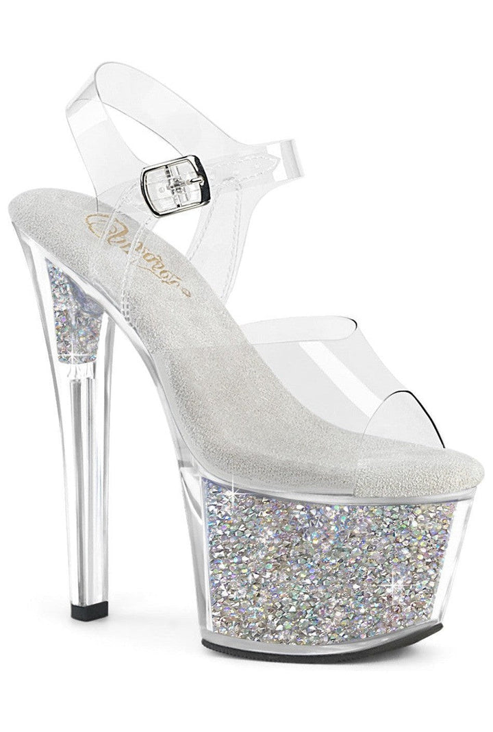 Pleaser Clear Sandals Platform Stripper Shoes | Buy at Sexyshoes.com