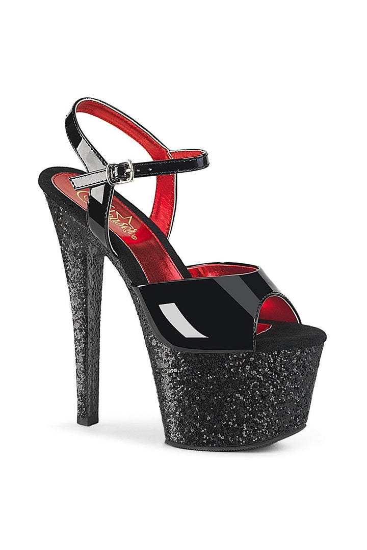 Pleaser Black Sandals Platform Stripper Shoes | Buy at Sexyshoes.com