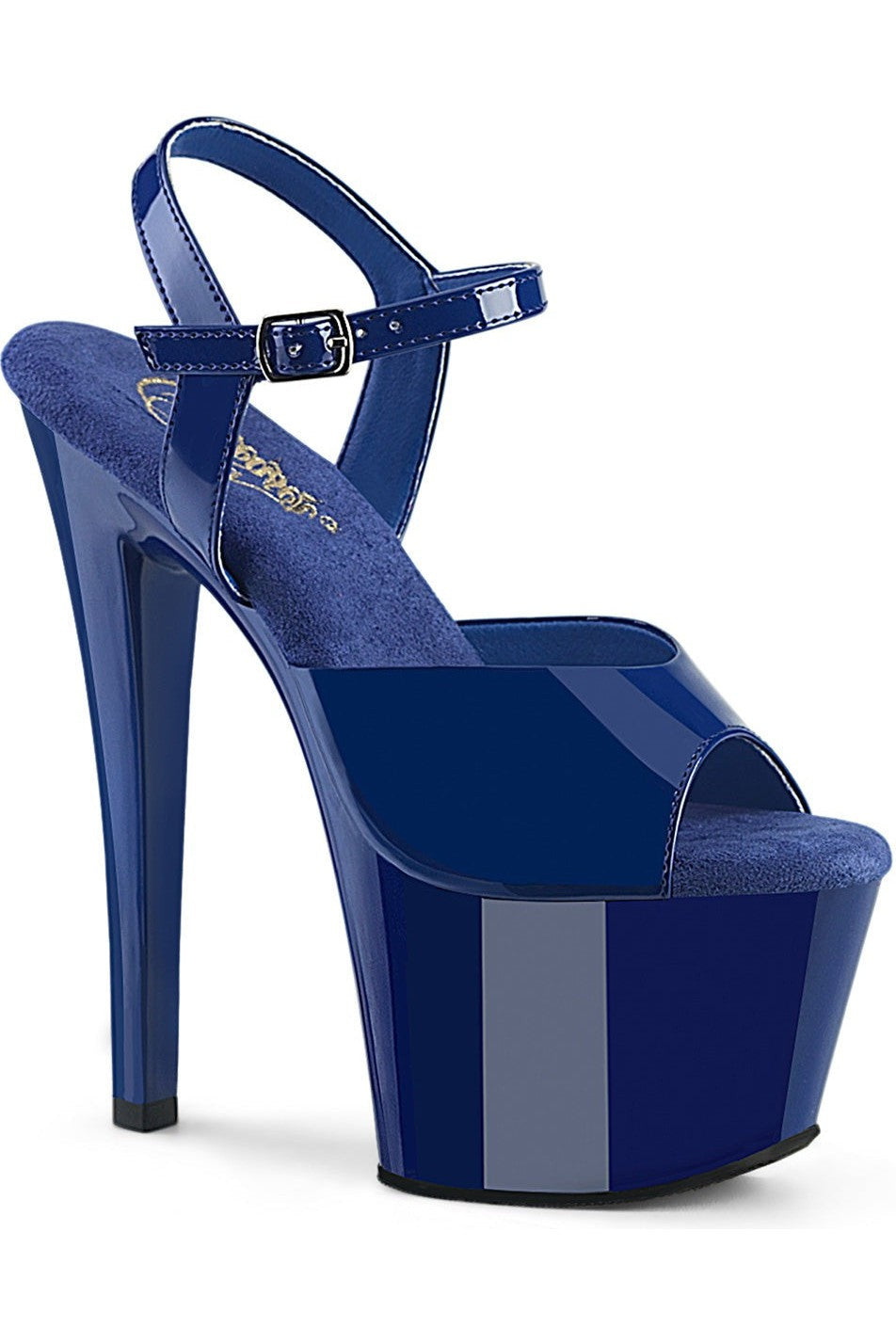 Pleaser Blue Sandals Platform Stripper Shoes | Buy at Sexyshoes.com