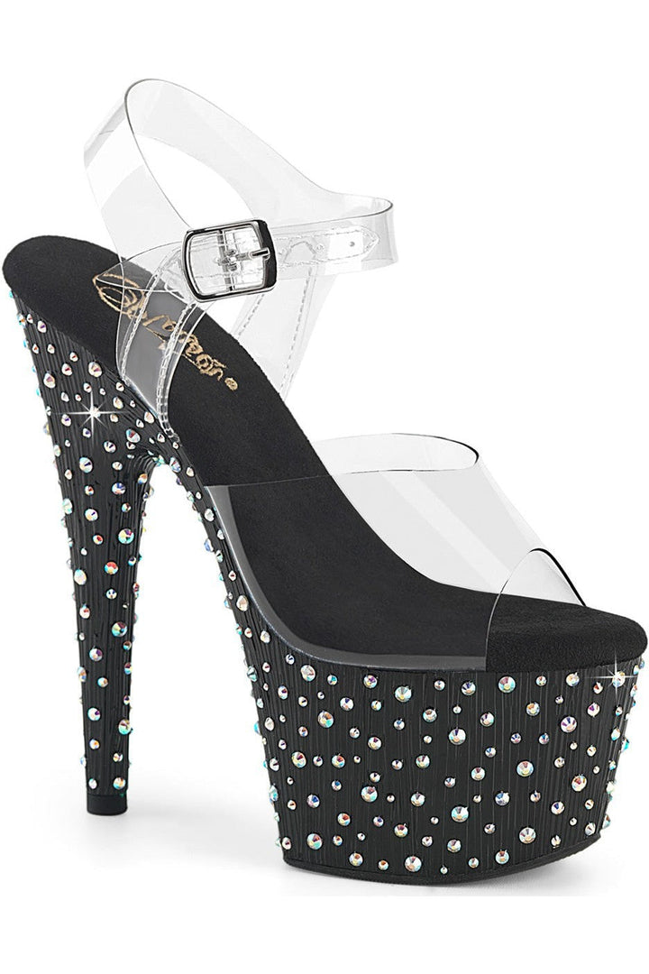 Pleaser Clear Sandals Platform Stripper Shoes | Buy at Sexyshoes.com