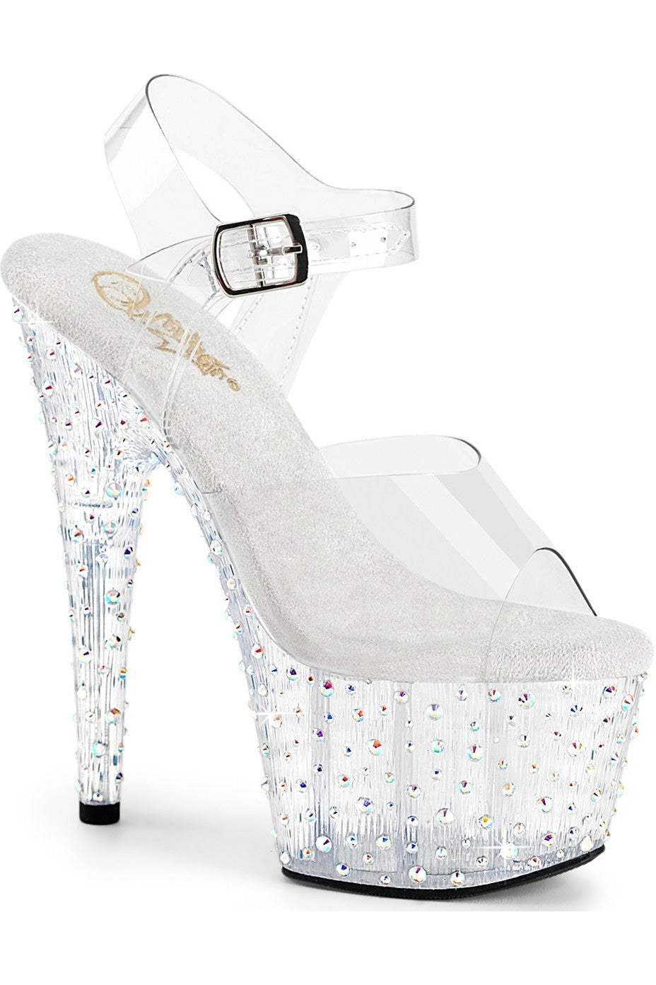 Pleaser Clear Sandals Platform Stripper Shoes | Buy at Sexyshoes.com