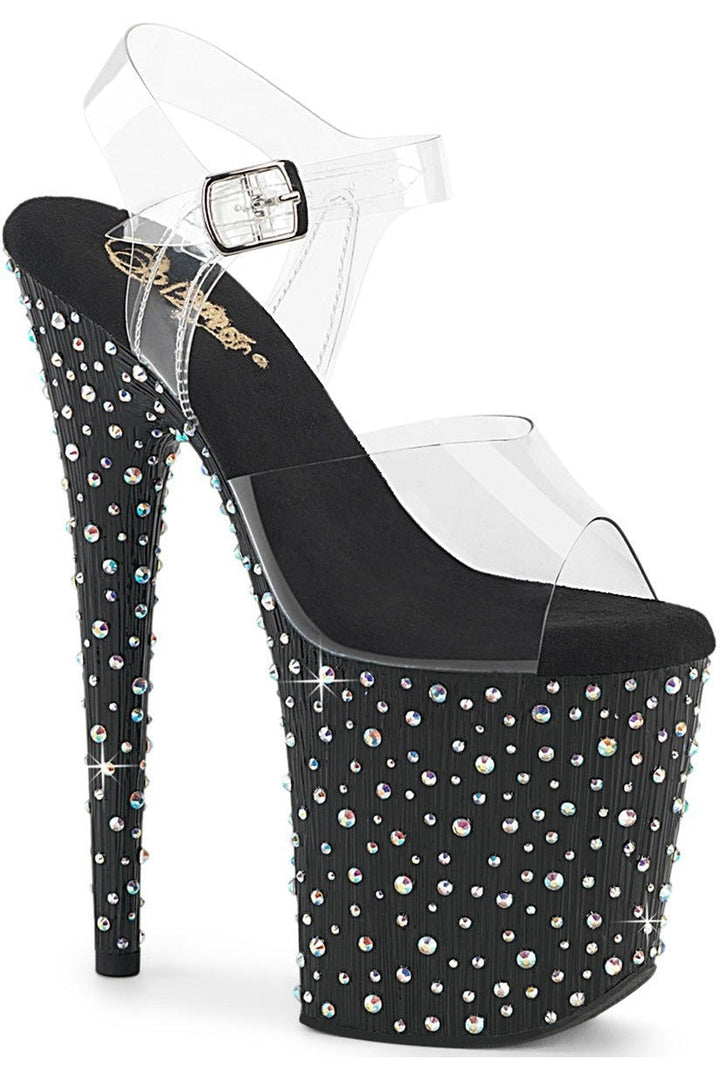 Pleaser Clear Sandals Platform Stripper Shoes | Buy at Sexyshoes.com