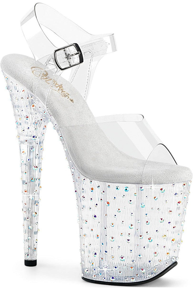 Pleaser Clear Sandals Platform Stripper Shoes | Buy at Sexyshoes.com