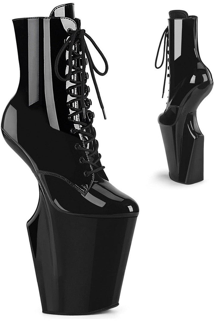 Pleaser Black Ankle Boots Platform Stripper Shoes | Buy at Sexyshoes.com