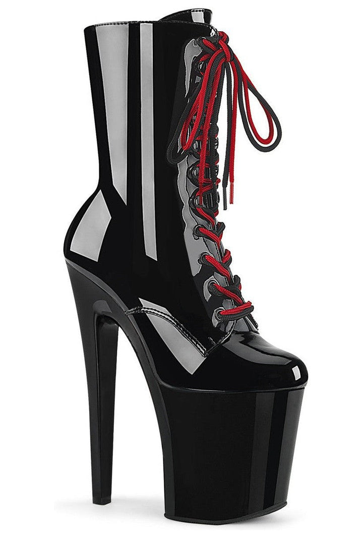 Pleaser Black Ankle Boots Platform Stripper Shoes | Buy at Sexyshoes.com