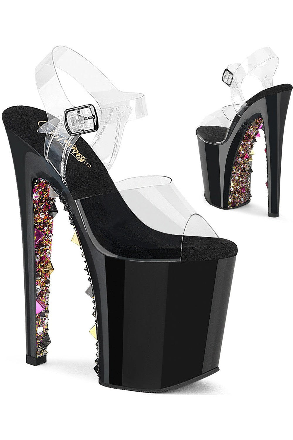 Pleaser Clear Sandals Platform Stripper Shoes | Buy at Sexyshoes.com