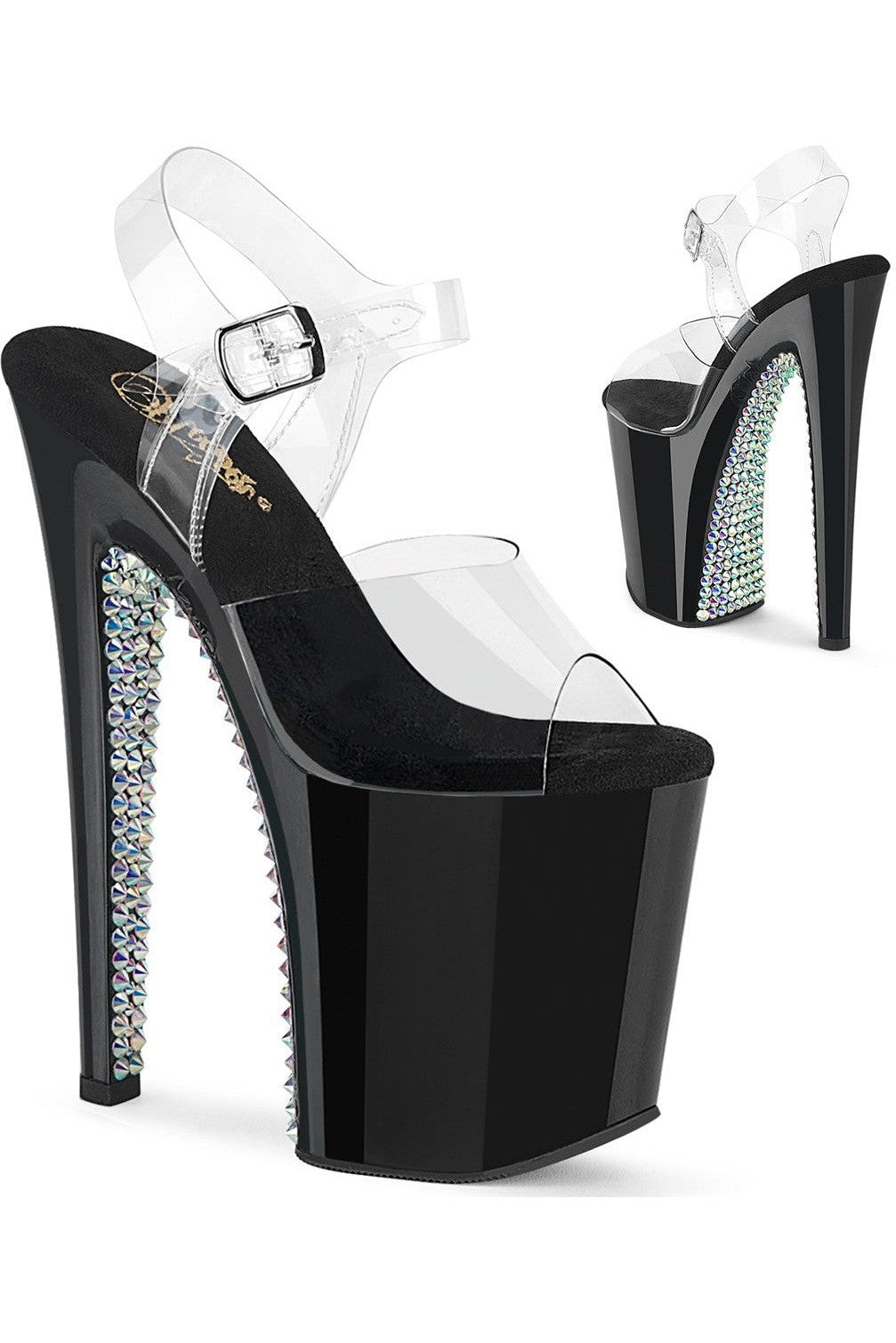 Pleaser Clear Sandals Platform Stripper Shoes | Buy at Sexyshoes.com