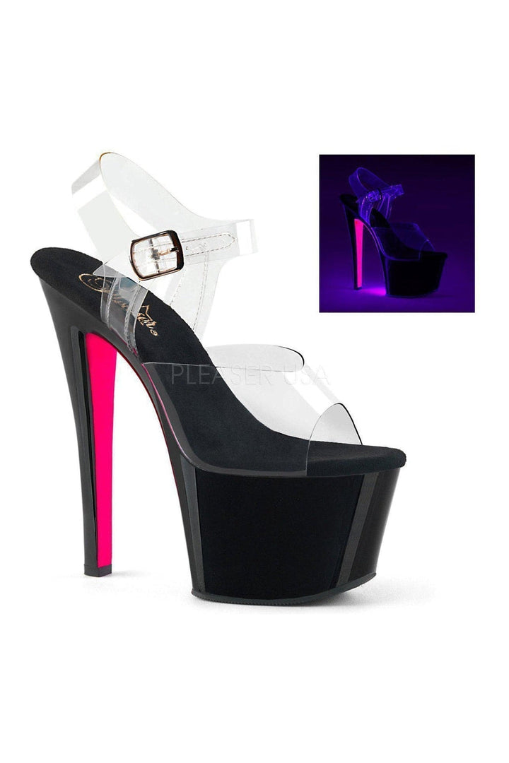 Pleaser Black Sandals Platform Stripper Shoes | Buy at Sexyshoes.com