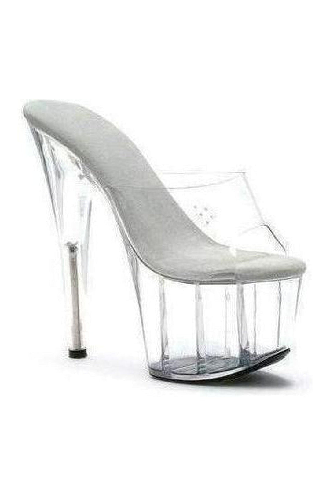 Ellie Shoes Clear Slides Platform Stripper Shoes | Buy at Sexyshoes.com