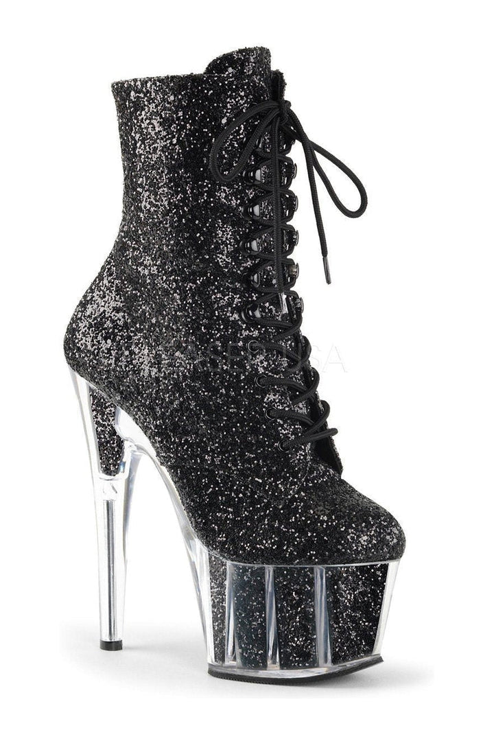 Pleaser Black Ankle Boots Platform Stripper Shoes | Buy at Sexyshoes.com