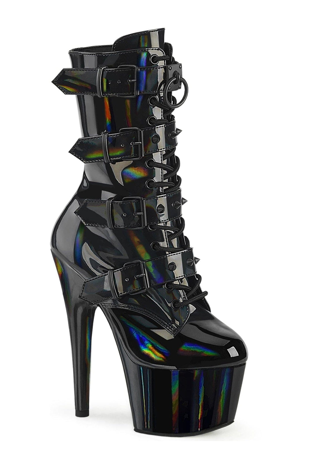 Pleaser Black Ankle Boots Platform Stripper Shoes | Buy at Sexyshoes.com