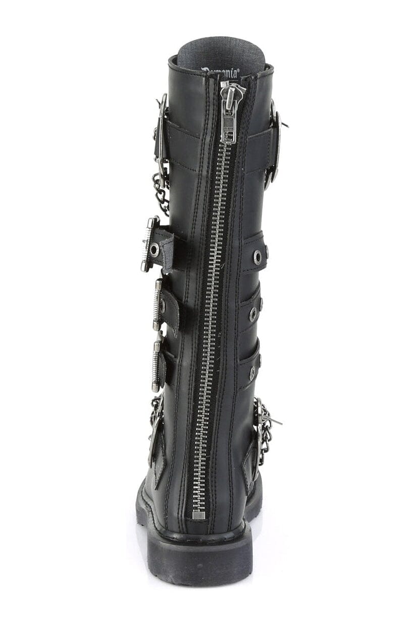 BOLT-450 Black Vegan Leather Combat Boot-Combat Boots-Demonia-SEXYSHOES.COM