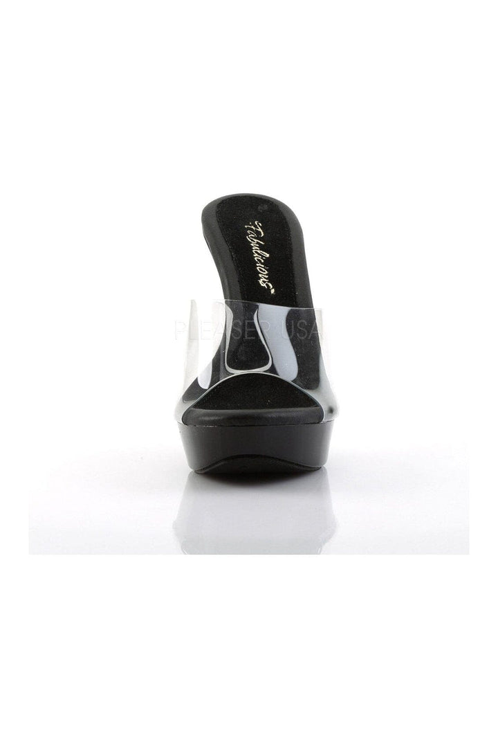 COCKTAIL-501 Platform Slide | Black Vinyl-Fabulicious-Slides-SEXYSHOES.COM