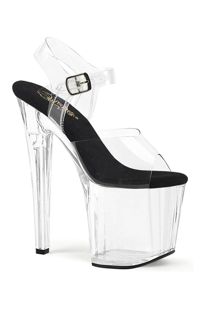 Pleaser Clear Sandals Platform Stripper Shoes | Buy at Sexyshoes.com