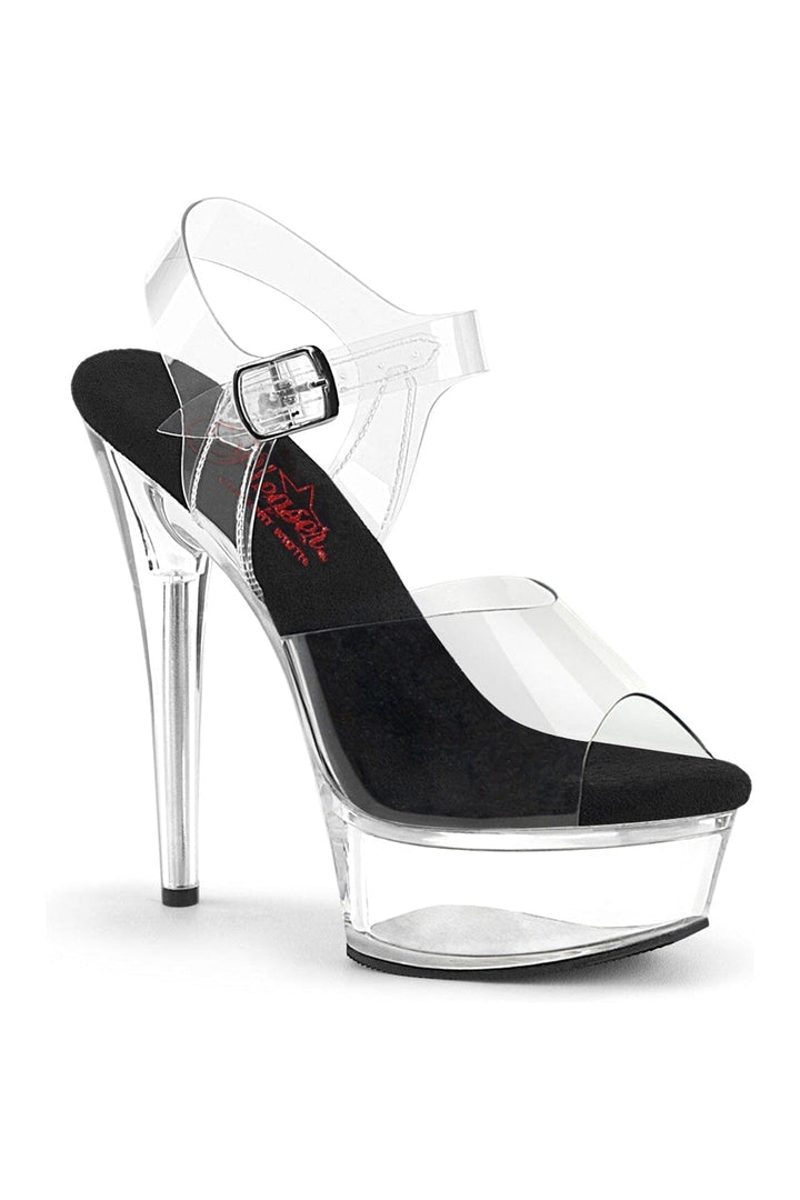 Pleaser Clear Sandals Platform Stripper Shoes | Buy at Sexyshoes.com