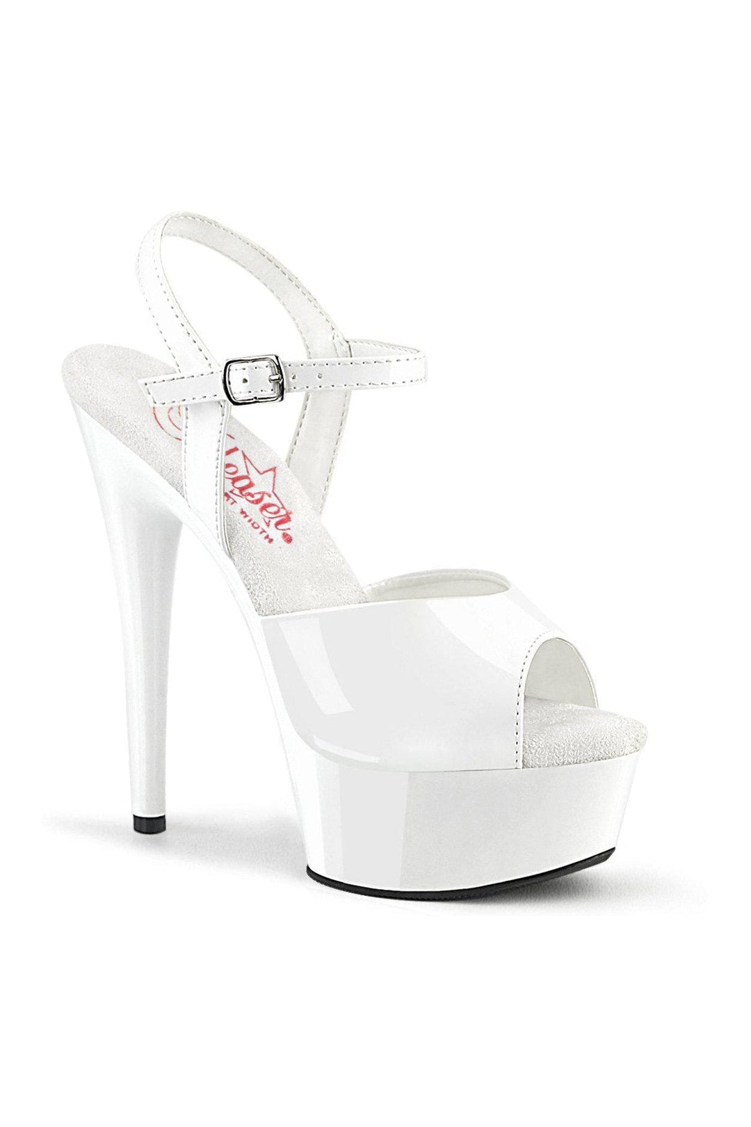 Pleaser White Sandals Platform Stripper Shoes | Buy at Sexyshoes.com