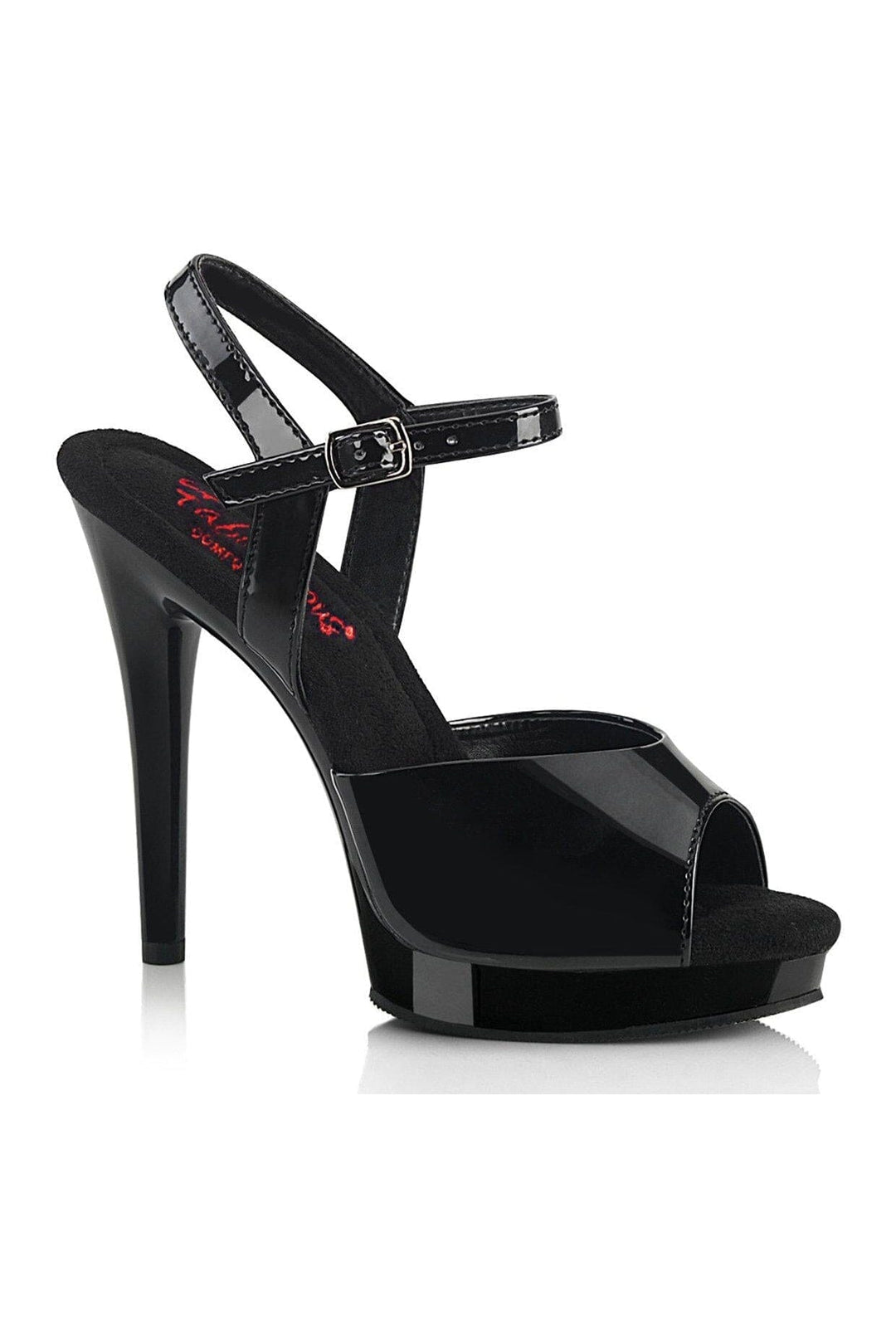 GLORY-509 Sandal | Black Vinyl-Sandals-Fabulicious-Black-9-Vinyl-SEXYSHOES.COM