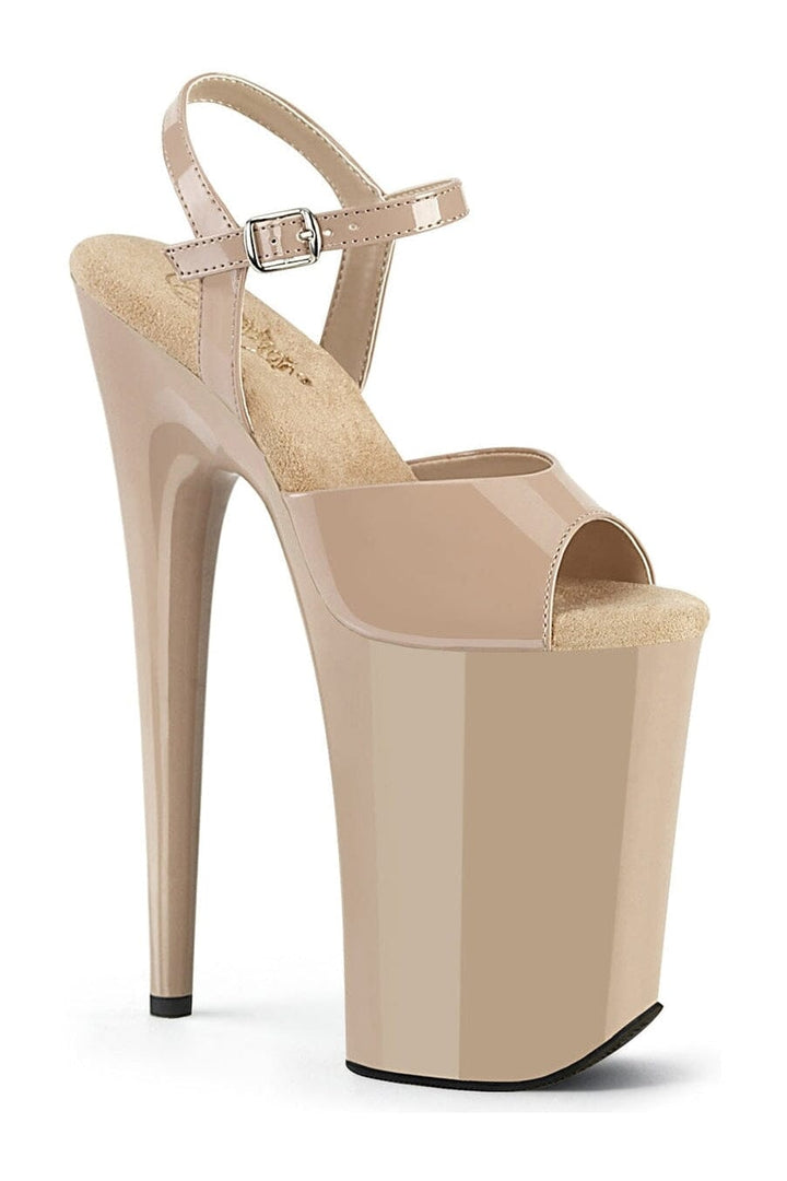 Pleaser Nude Sandals Platform Stripper Shoes | Buy at Sexyshoes.com