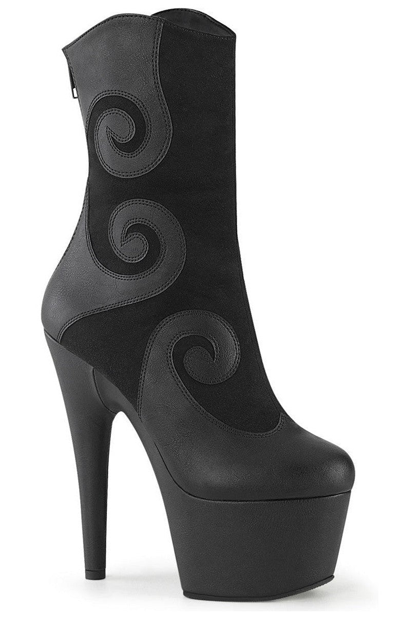 Pleaser Black Ankle Boots Platform Stripper Shoes | Buy at Sexyshoes.com