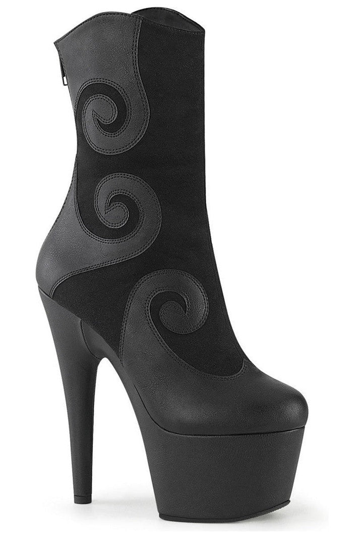 Pleaser Black Ankle Boots Platform Stripper Shoes | Buy at Sexyshoes.com