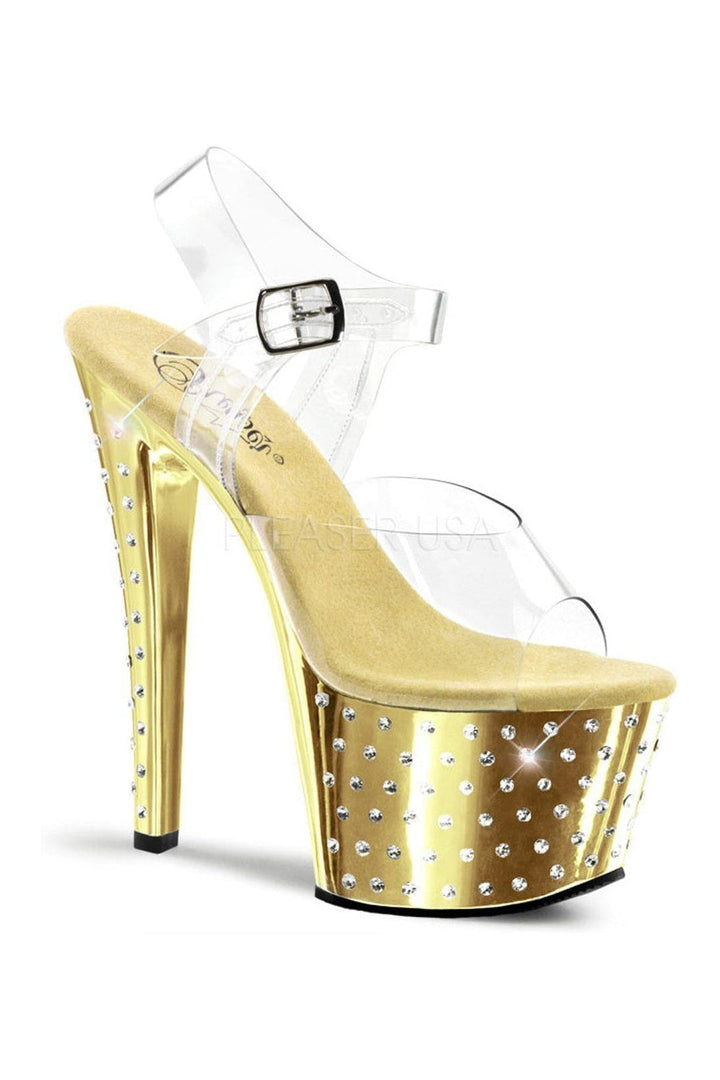 Pleaser Clear Sandals Platform Stripper Shoes | Buy at Sexyshoes.com