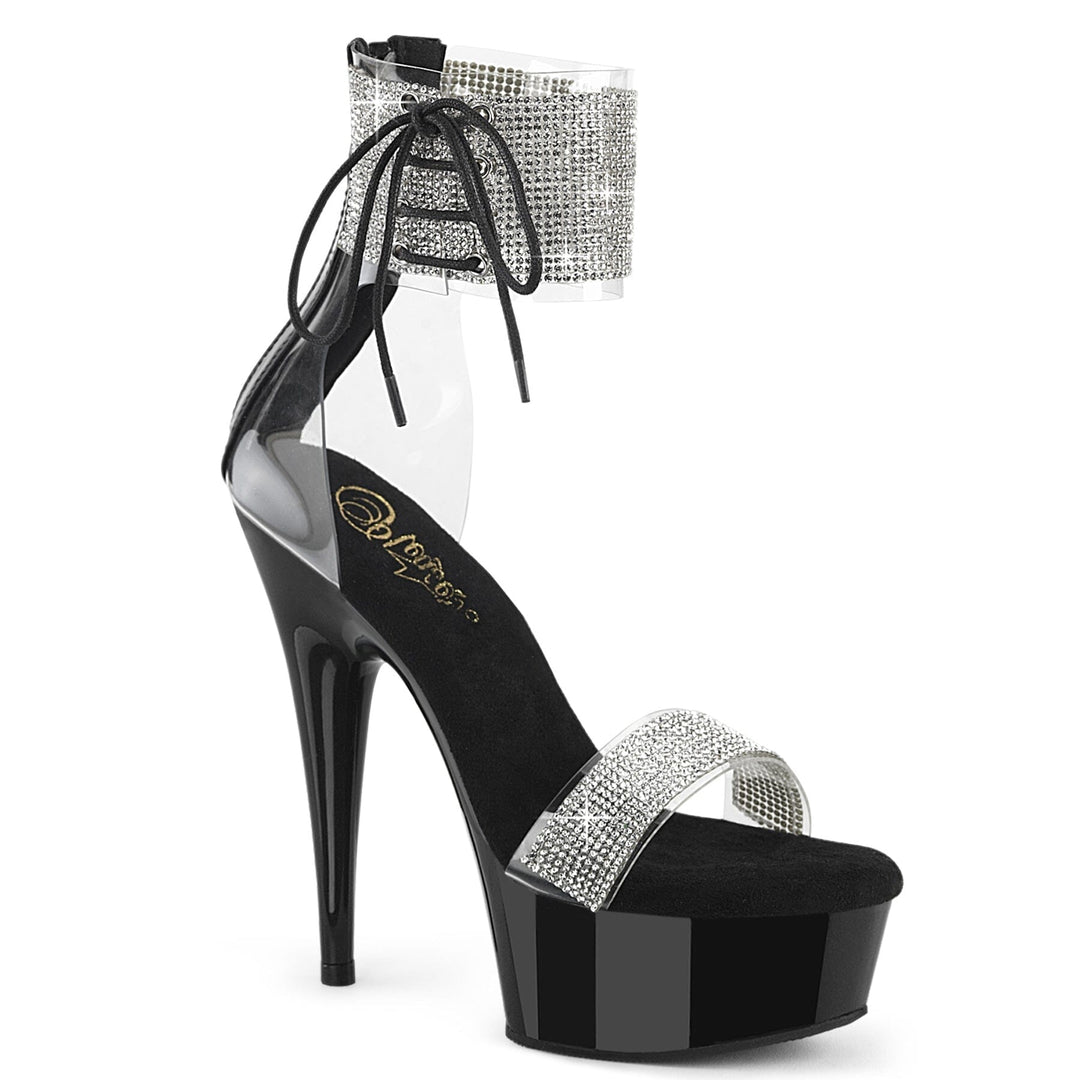 Pleaser Clear Sandals Platform Stripper Shoes | Buy at Sexyshoes.com