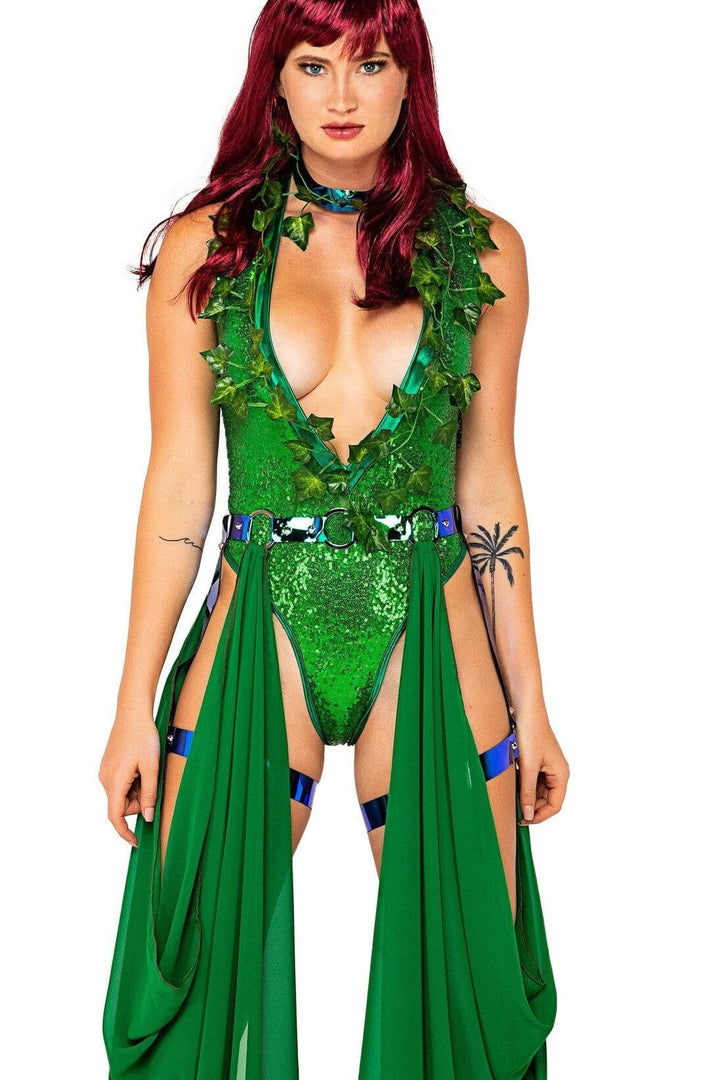 3pc Poisonous Kiss-Villian Costumes-Roma Costumes-Green-L-SEXYSHOES.COM