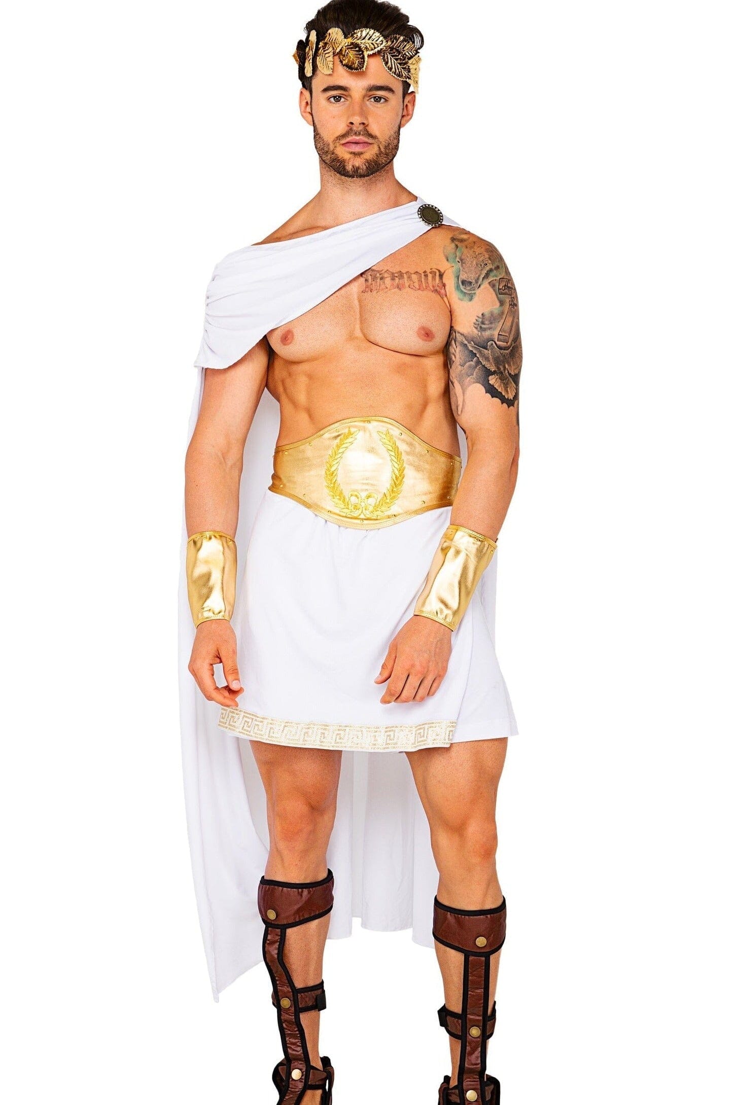 4pc Olympian God White Goddess Costumes Roma Costumes