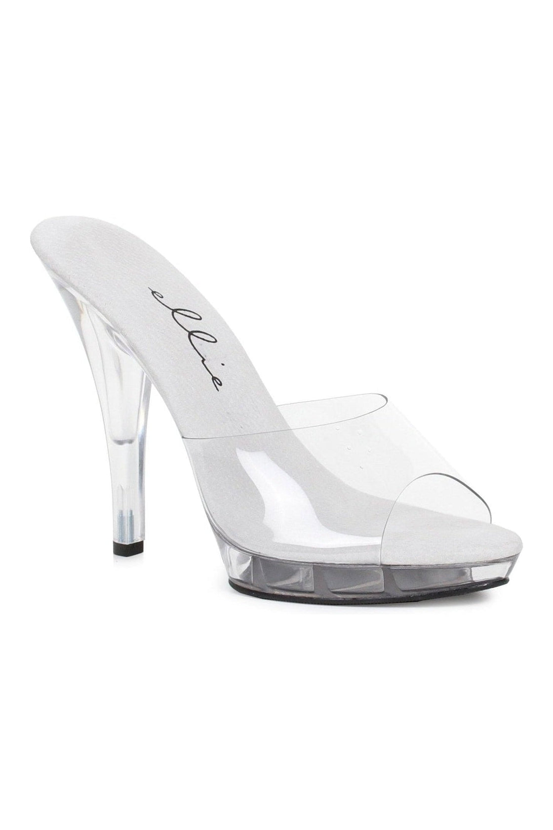 Ellie Shoes 521 VANITY W Clear Fashion Slide Sexyshoes