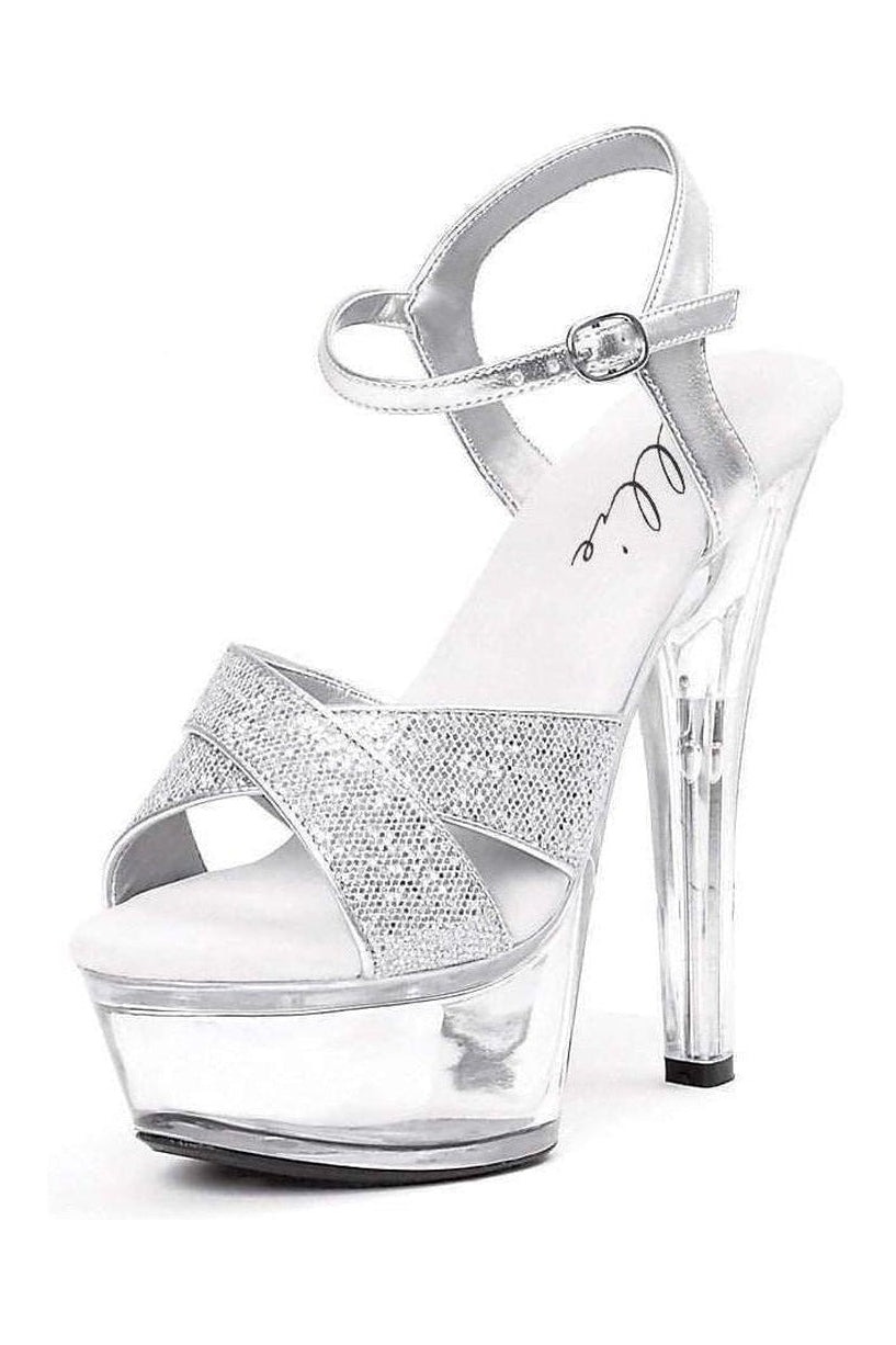 Ellie Shoes Silver Sandals Platform Stripper Shoes | Buy at Sexyshoes.com